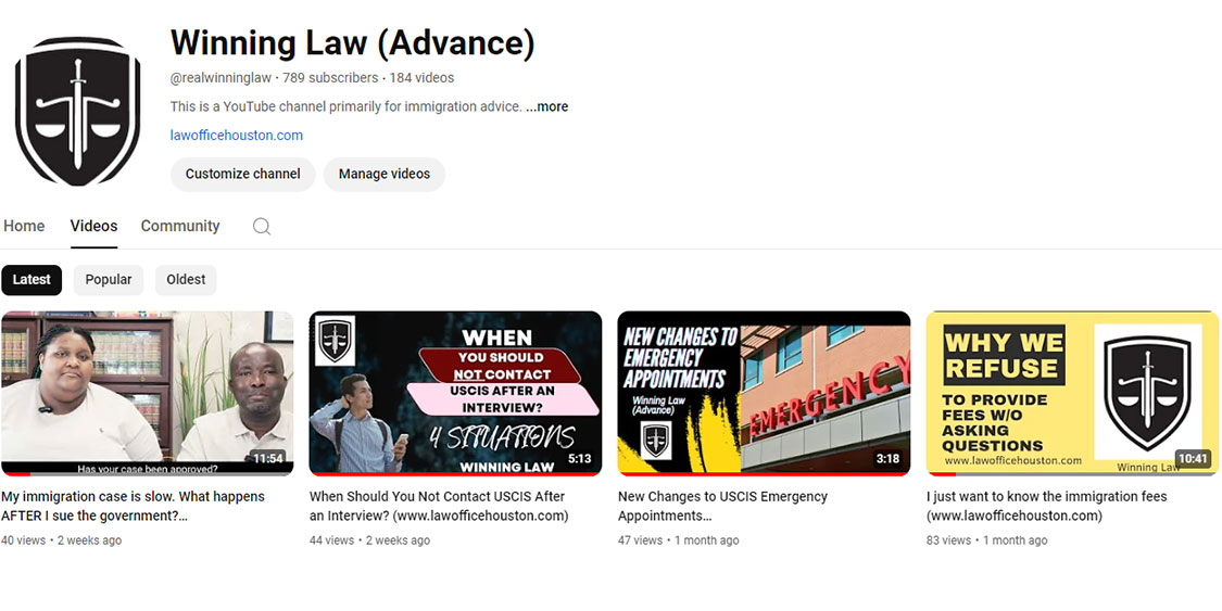 Immigration Law Videos